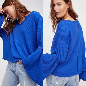 Free People Dahlia Thermal Sapphire